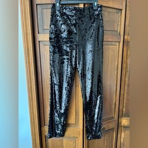 Zara black sequin pant